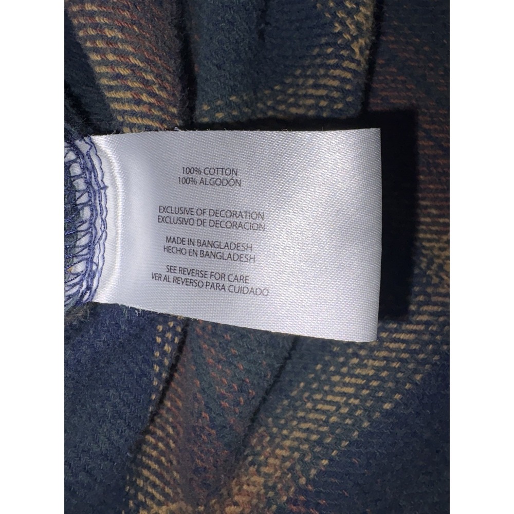 Orvis Heavy Flannel Men's Medium Plaid Shacket Pockets Shirt Jacket - Picture 6 of 12